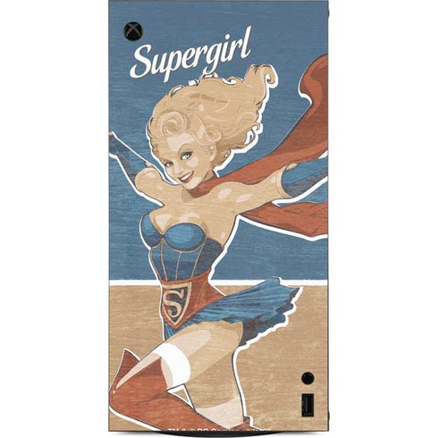 DC Comics Bombshells Supergirl XBox Series X Digital Edition Console Skin